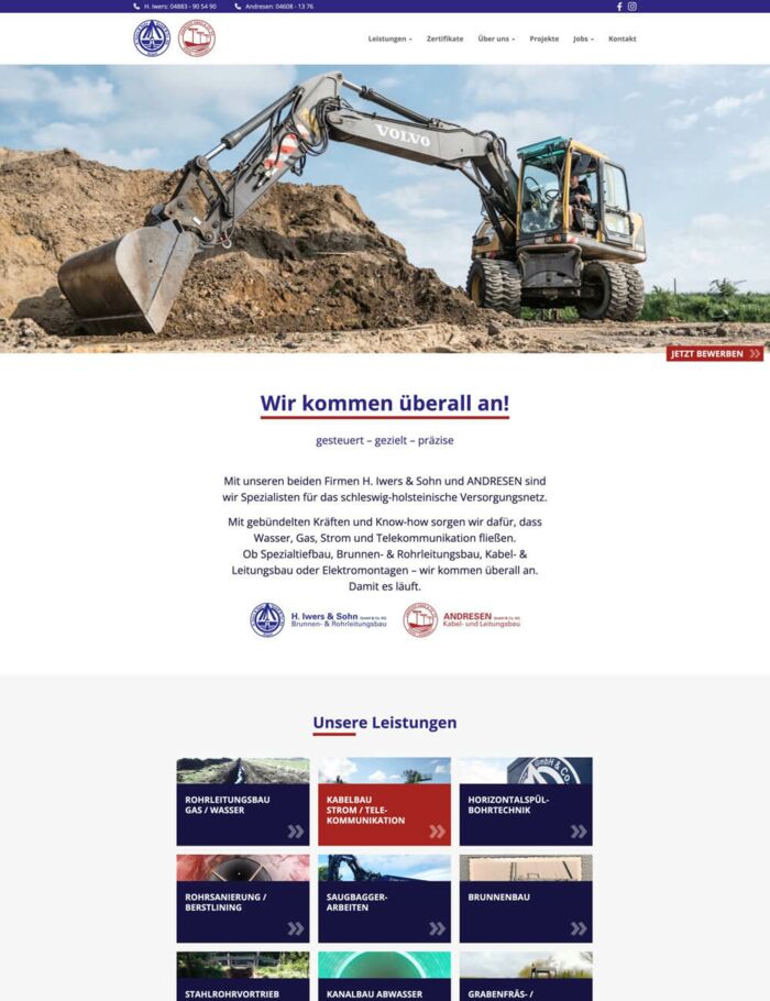 H. Iwers & Sohn / Andresen Website Screenshot